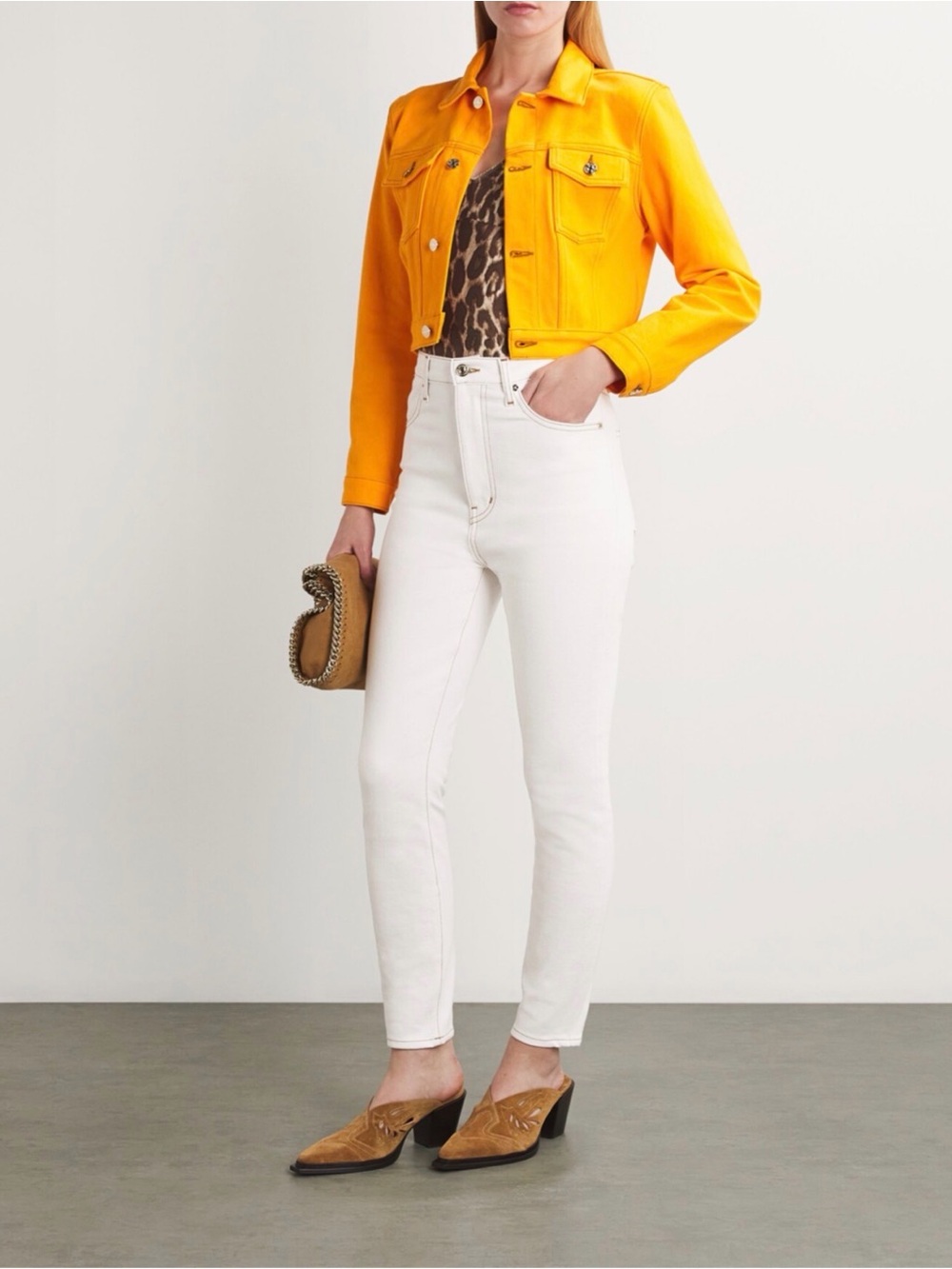 Carolina Herrera High-Rise White Skinny Jeans